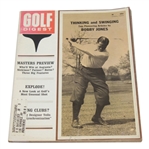 Bobby Jones Golf Digest 1964 Magazine - On Cover & With Inside Article-Masters Preview