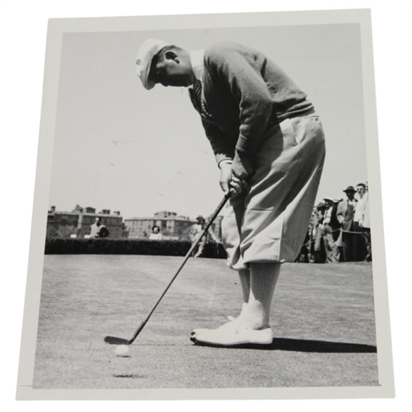 Bobby Locke Putting 1949 Wide World Original  Black and White 7x9 Photo