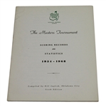 1934-1968 The Masters Tournament Scoring Records and Statistics Booklet
