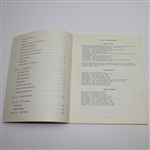 1934-1968 The Masters Tournament Scoring Records and Statistics Booklet