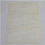 Francis Ouimet Handwritten Letter (50th Anniv. U.S.Open Win) To Bos. Red Sox-Great Content!