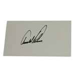 Arnold Palmer Signed 3x5- A Pure "10" Strength Of Autograph! JSA COA