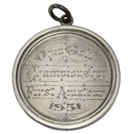 1951 Open Golf Championship First Amateur Sterling Medal - Frank Stranahan - Royal Portrush