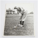 Horton Smith (D-1963) 1934 & 36 Masters Champ Signed 1959 Government Postcard JSA COA