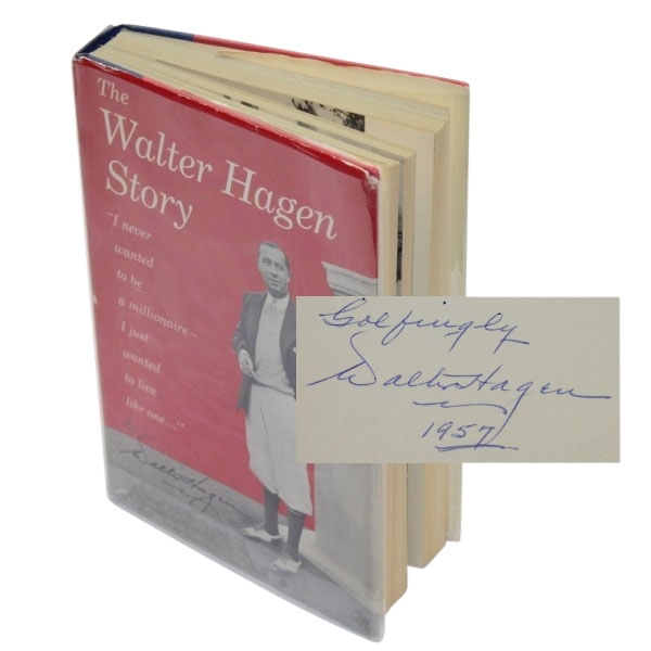 The Walter Hagen Story Book by Walter Hagen -First Edition  Signed by Walter Hagen 