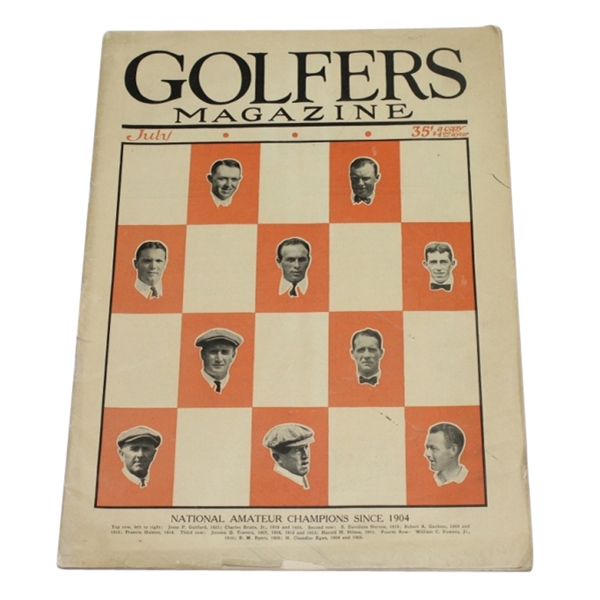 1922 Golfers Magazine - July