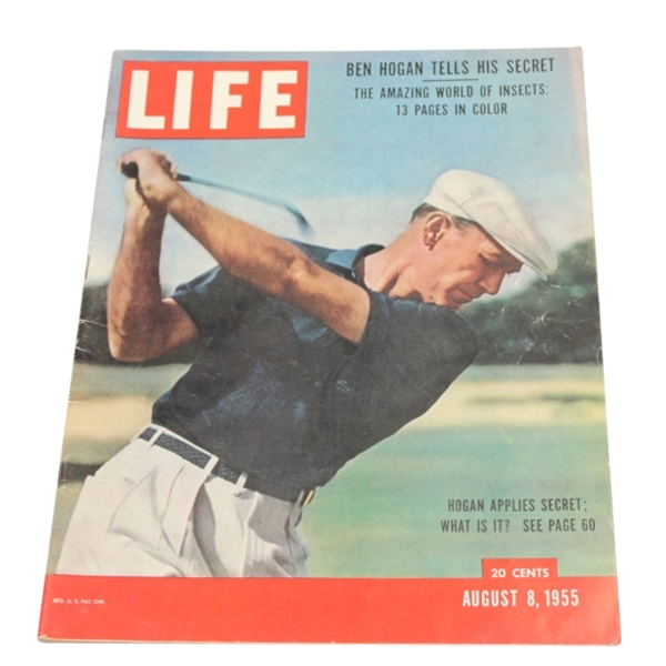  August 8, 1955 LIFE Magazine - Ben Hogan on Cover - "This Is My Secret" Issue-EX