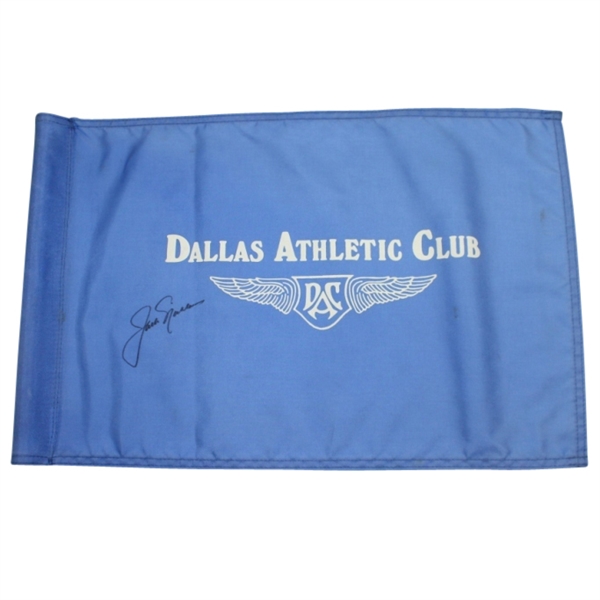 Jack Nicklaus Signed Dallas Athletic Club Course Flown Flag-Site of 63 PGA Win- JSA COA