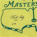Charles Coody Signed 2011 Masters Flag with Year and Score Inscription JSA COA