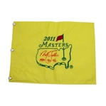 Nick Faldo Signed 2011 Masters Flag with All 3 Years Inscription JSA COA