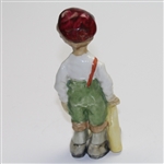 A Long Day on the Course Ceramic Dejected Golfer - Red Hat