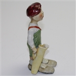 A Long Day on the Course Ceramic Dejected Golfer - Red Hat