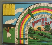 Vintage Wintyre Golf Game Board - Framed