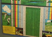 Vintage Wintyre Golf Game Board - Framed