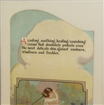 Vintage Female Golfing Vanashing Cream Advertising - Framed