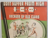  Spectacular 1936 True Temper Steel Golf Clubs Cardboard Golf Advertising - Framed