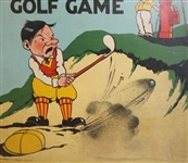 1933 Jim Duffer Golf Game Box Cover - Framed