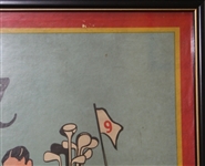 1933 Jim Duffer Golf Game Box Cover - Framed