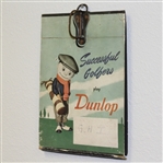 'Successful Golfers Play Dunlop' 1930's Advertising Piece Depicting Dunlop Caddie