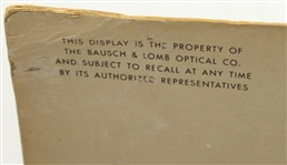 Bausch and Lomb Vintage Orthogon Wide Vision Lenses Golf Advertising Stand-Up