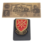 1949 Augusta Jamboree Patch and $20 Play Money Certificate 
