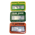 Lot of Three Masters Badges - Trophy Room, Club House, and TV & Radio