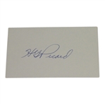 Henry Picard Signed 3x5 Card JSA COA
