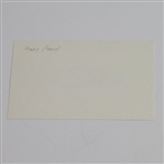 Henry Picard Signed 3x5 Card JSA COA