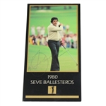 Seve Ballesteros Signed 1980 GSV Golf Card JSA COA