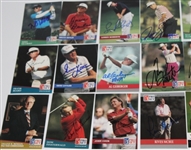 Lot of 38 Signed Pro-Set Golf Cards Including 13 Masters Champs JSA COA