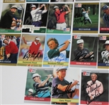 Lot of 38 Signed Pro-Set Golf Cards Including 13 Masters Champs JSA COA