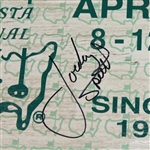 Jordan Spieth Signed 2015 Masters Badge Sign - Full Signature PSA #Y08941