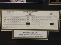 Ben Crenshaw Signed Official 1994 Texas Open Scorecard JSA COA
