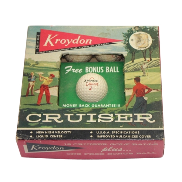 Kroydon Cruiser Original Advertising Box with 11 Golf Balls