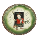 1901 Denslows Mother Goose Rain, Rain, Go Away Decorative Plate-Haynes Co. Baltimore