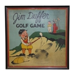 1933 Jim Duffer Golf Game Box Cover - Framed
