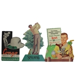 Lot of 3 Three Vintage Golf Advertising Pieces - Bexel, Congo Hat, and Spalding