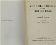 Bernard Darwin 1910 1st Ed 'The Golf Courses of the British Isles' - Mark Brooks Collection