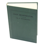 Dr. A. Mackenzie 1987 Reprint Golf Architecture Book - Mark Brooks Collection
