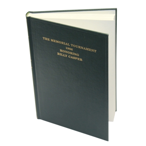 1996 The Memorial Tournament Book Honoring Billy Casper - Mark Brooks Collection