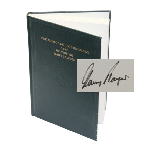 Gary Player Signed 1997 The Memorial Tournament Book JSA COA