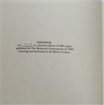 1989 The Memorial Tournament Book Honoring Sir Henry Cotton - Mark Brooks Collection