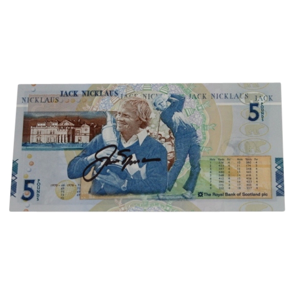 Jack Nicklaus Signed RBS 5lb Note JSA COA