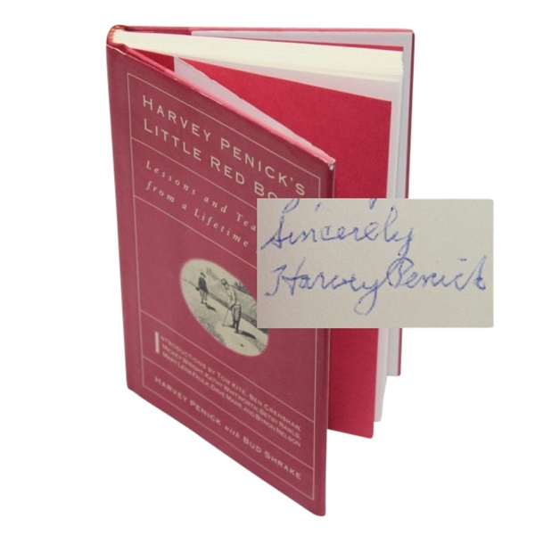 Harvey Penick Signed Harvey Penicks Little Red Book - Mark Brooks Collection JSA COA