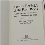 Harvey Penick Signed 'Harvey Penick's Little Red Book' - Mark Brooks Collection JSA COA