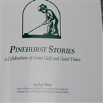 'Pinehurst Stories' Ltd Ed 1991 Tour Championship Book - Mark Brooks Collection