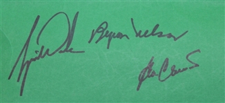 1998 Official Masters Yardage Guide Signed by Woods, Nelson and others JSA COA