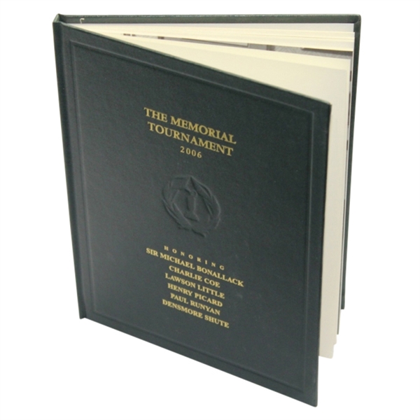 2006 The Memorial Tournament Book Honoring Six Golfers - Mark Brooks Collection