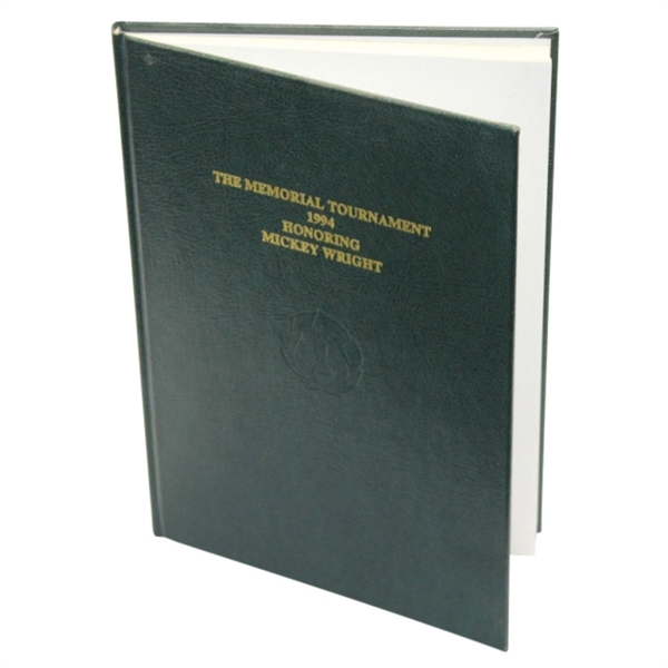 1994 The Memorial Tournament Book Honoring Mickey Wright - Mark Brooks Collection