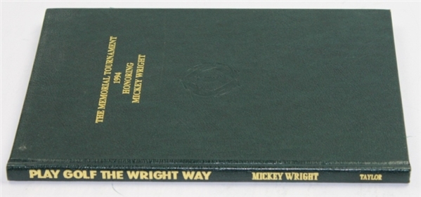 1994 The Memorial Tournament Book Honoring Mickey Wright - Mark Brooks Collection